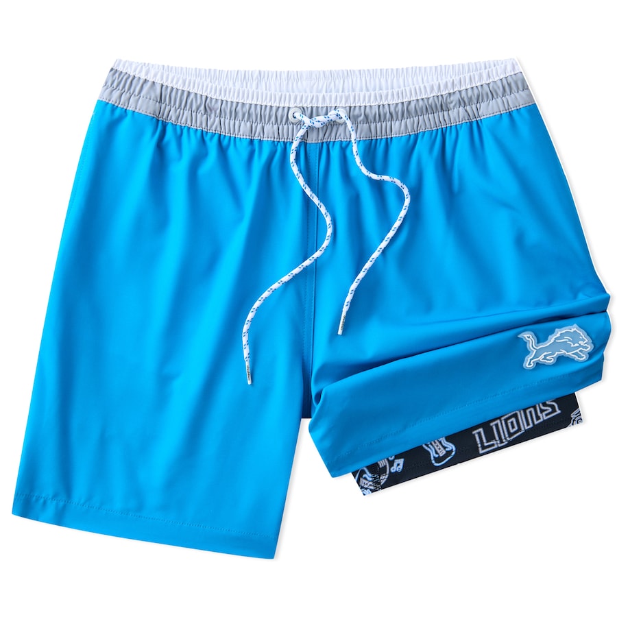 Detroit Lions New Trending Men Double Layer Casual Shorts AZHADLCS000025