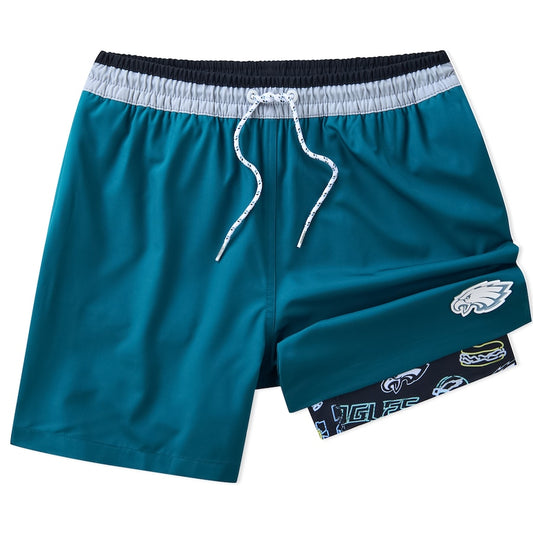 Philadelphia Eagles New Trending Men Double Layer Casual Shorts AZHADLCS000047