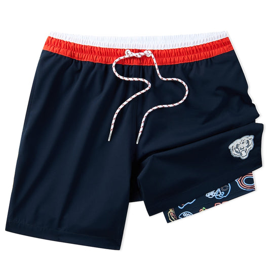 Chicago Bears New Trending Men Double Layer Casual Shorts AZHADLCS000016