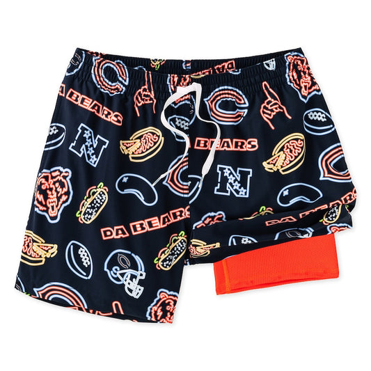 Chicago Bears New Trending Men Double Layer Casual Shorts AZHADLCS000017