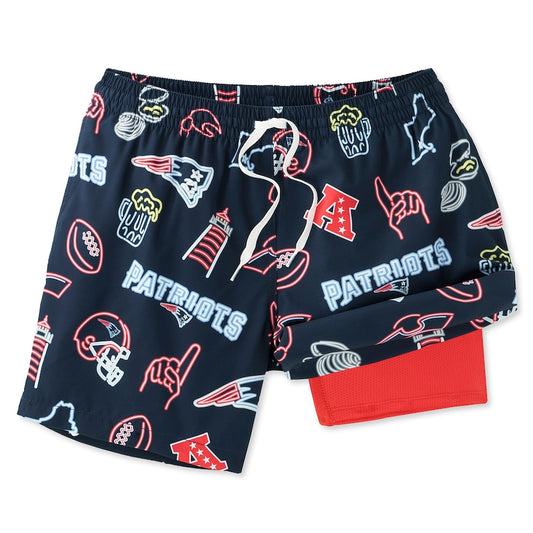 New England Patriots New Trending Men Double Layer Casual Shorts AZHADLCS000042