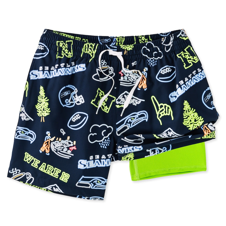 Seattle Seahawks New Trending Men Double Layer Casual Shorts AZHADLCS000052