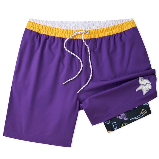 Minnesota Vikings New Trending Men Double Layer Casual Shorts AZHADLCS000040