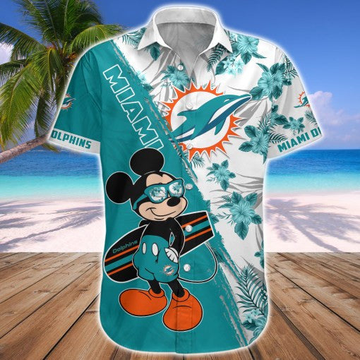 Miami Dolphins Button Shirt BG814