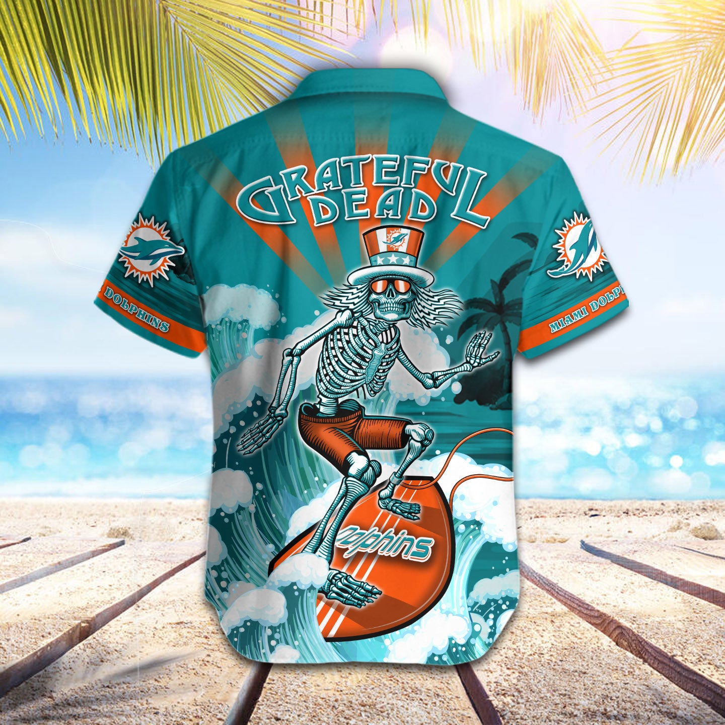 Miami Dolphins Button Shirt BG859