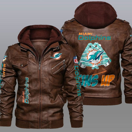 Miami Dolphins Leather Jacket 20