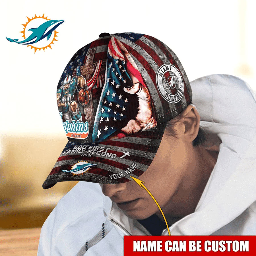Miami Dolphins Personalized Classic Cap BB363