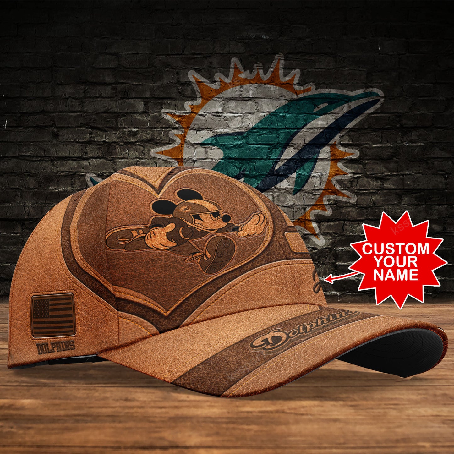 Miami Dolphins Personalized Classic Cap BB501