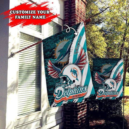 Miami Dolphins Personalized Flag 461
