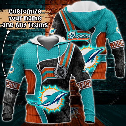 Miami Dolphins Personalized Hoodie BG903