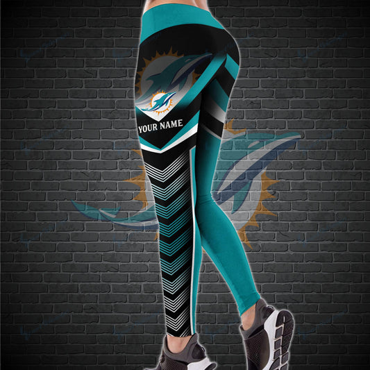 Miami Dolphins Personalized Leggings And Tank Top BG19
