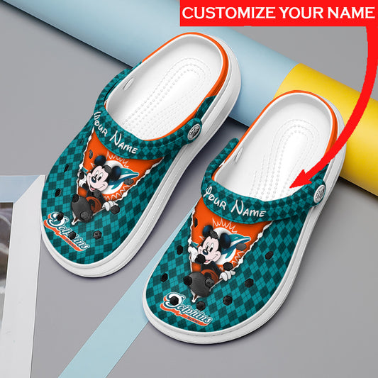 Miami Dolphins Personalized Limited Clog BG180