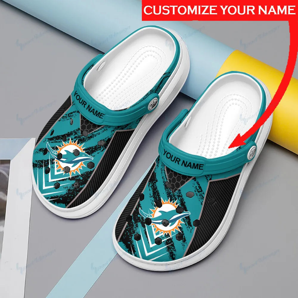 Miami Dolphins Personalized Limited Clog BG24