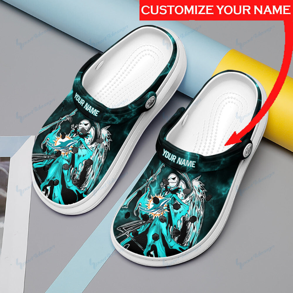 Miami Dolphins Personalized Limited Clog BG54