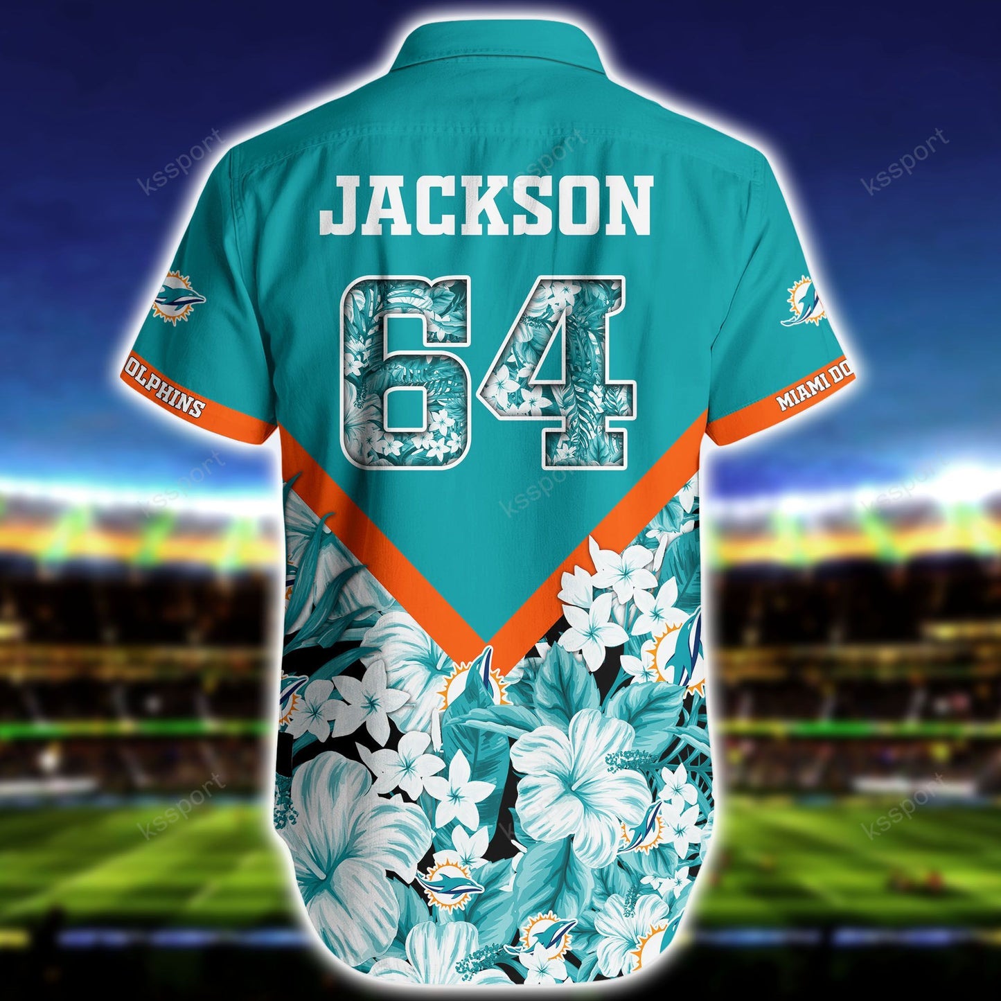 Miami Dolphins Personalized Shirt and Shorts BG288