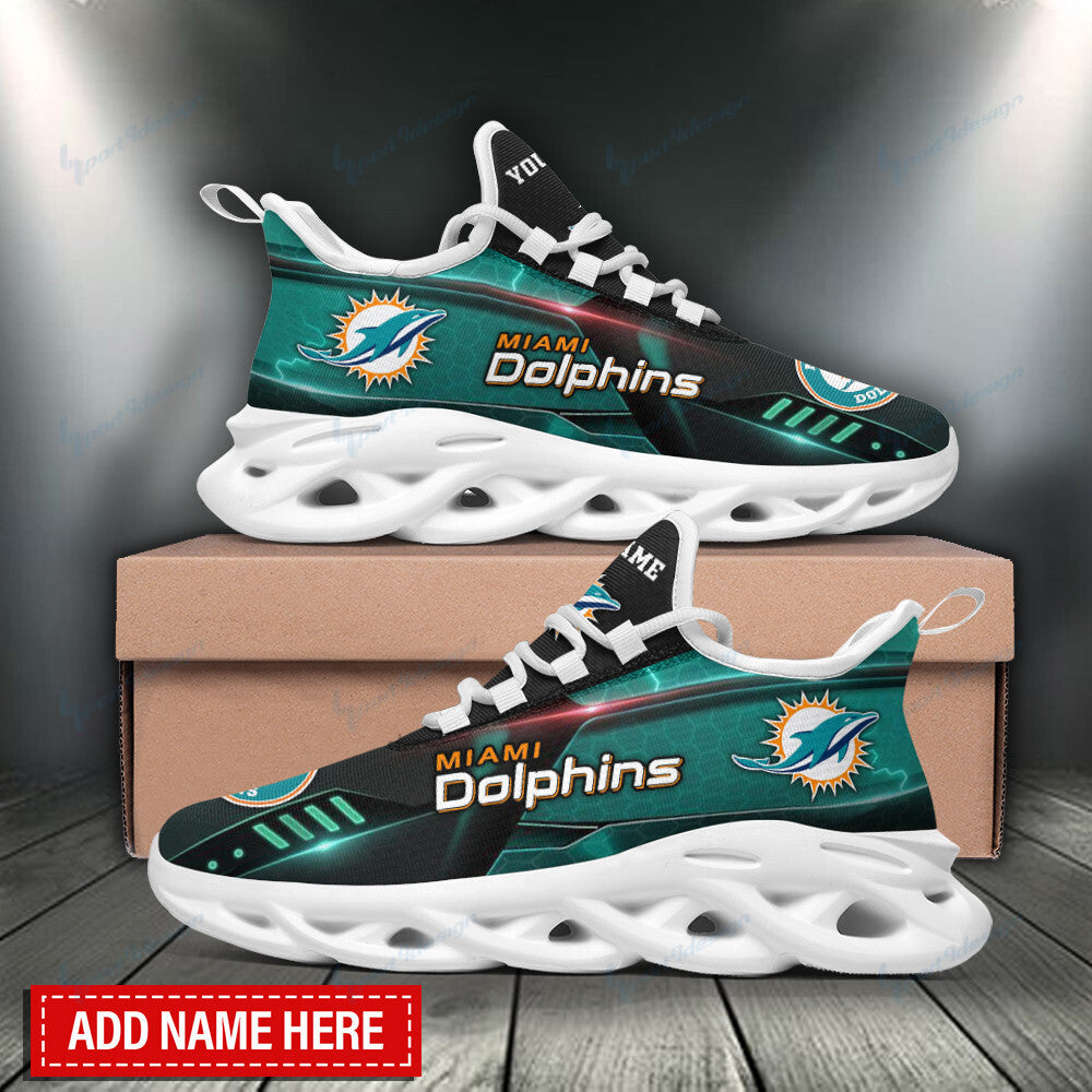 Miami Dolphins Personalized Yezy Running Sneakers BB801