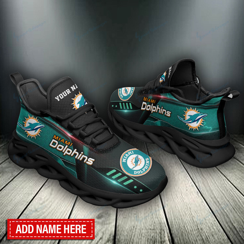 Miami Dolphins Personalized Yezy Running Sneakers BB801