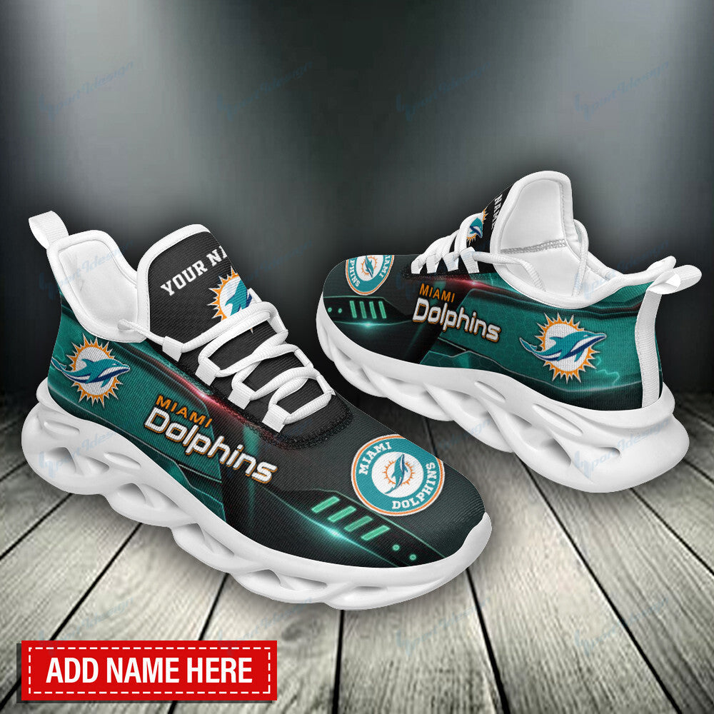Miami Dolphins Personalized Yezy Running Sneakers BB801