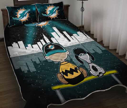 Miami Dolphins Quilt Set BG146