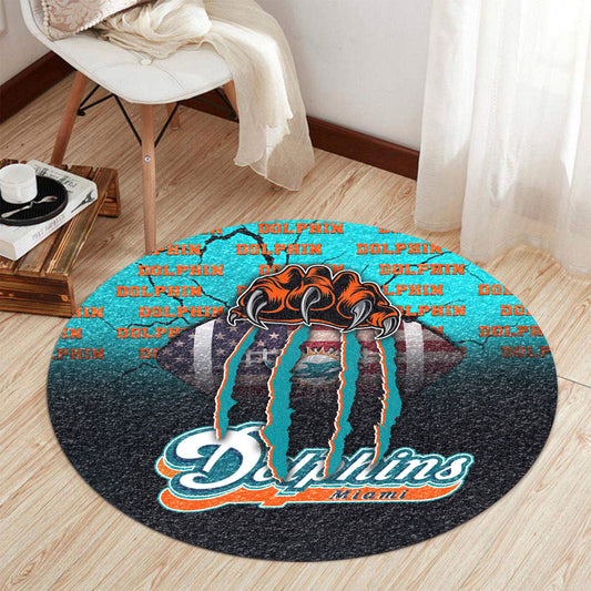 Miami Dolphins Round Rug 196
