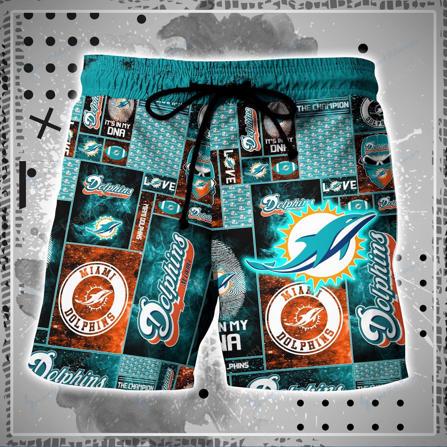 Miami Dolphins Shirt and Shorts BG87
