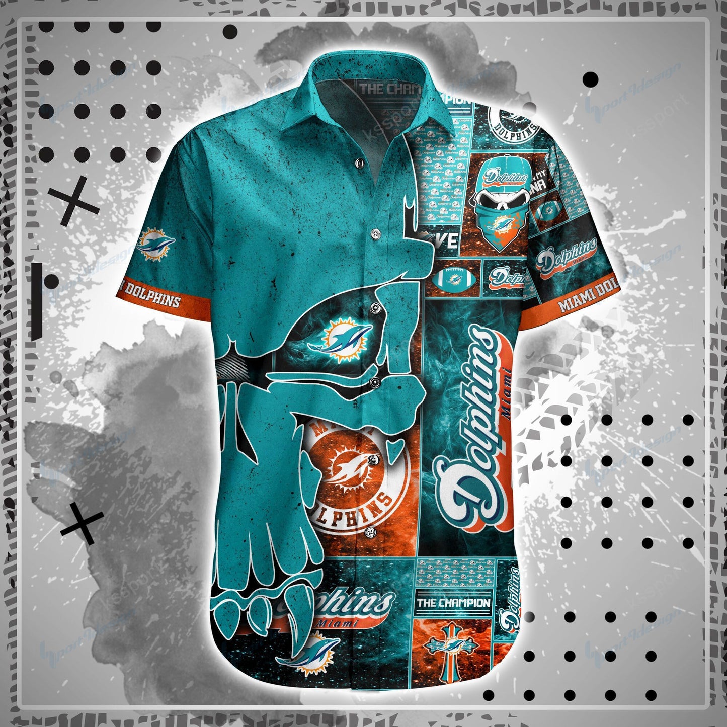 Miami Dolphins Shirt and Shorts BG87