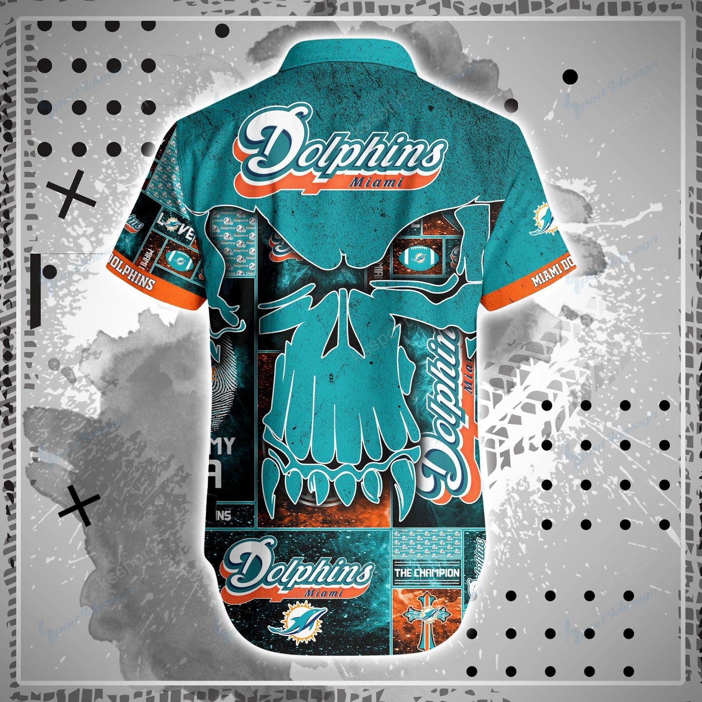 Miami Dolphins Shirt and Shorts BG87