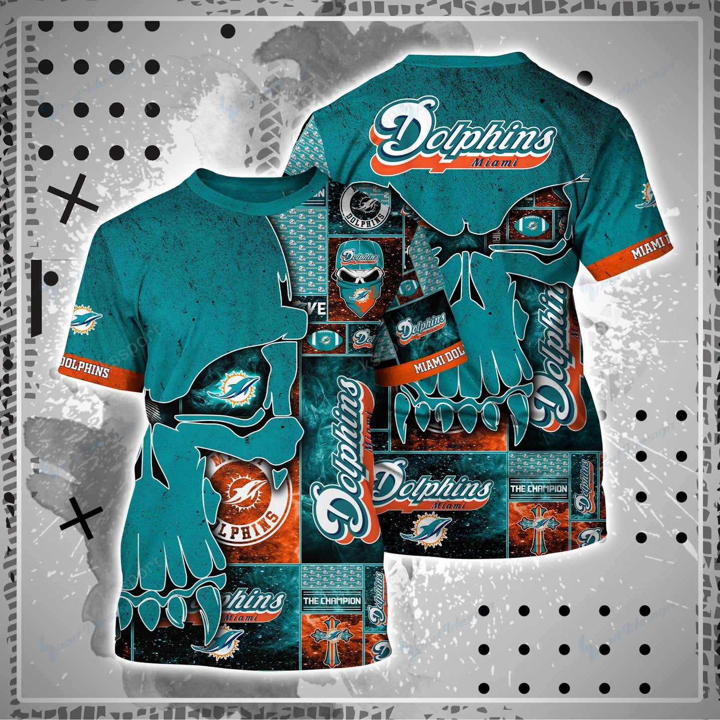 Miami Dolphins Shirt and Shorts BG87