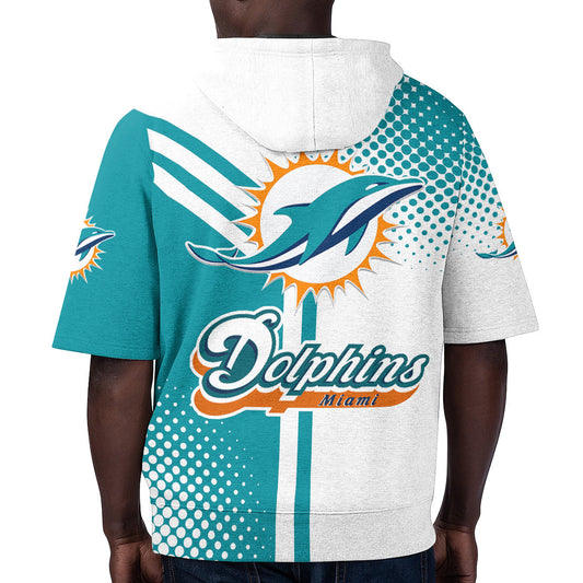 Miami Dolphins Short Sleeve Hoodie BG73