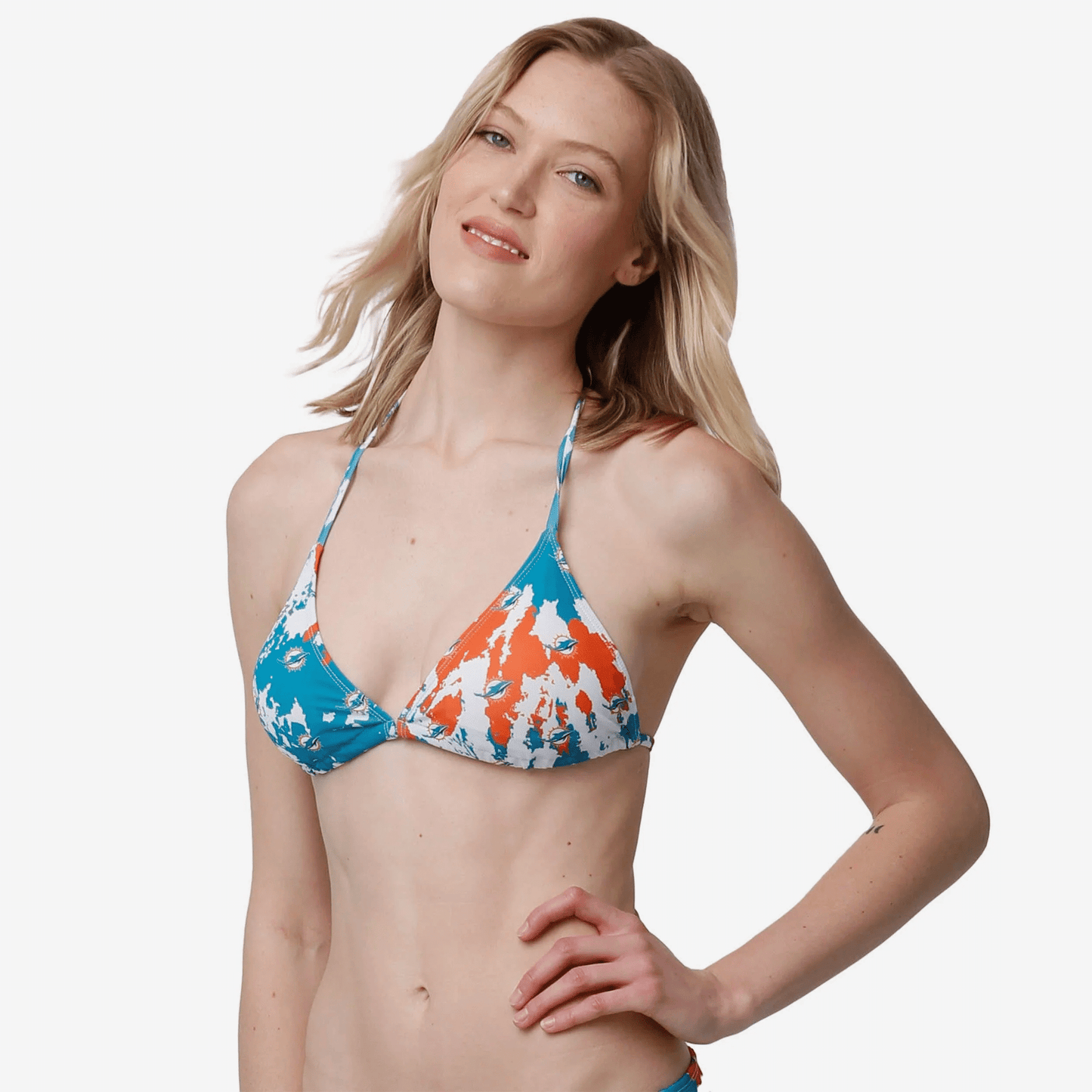 Miami Dolphins Womens Paint Splash Bikini