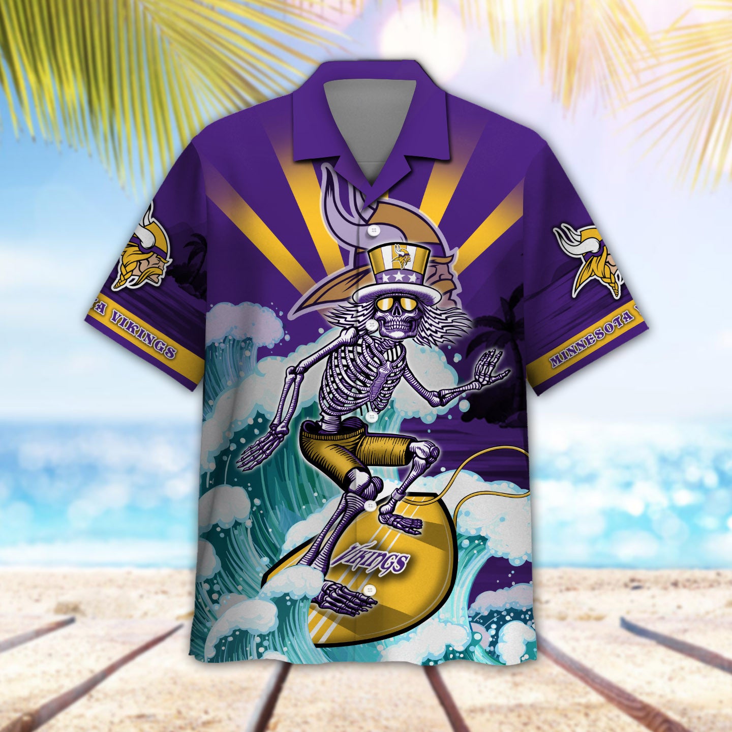 Minnesota Vikings Button Shirt BG857