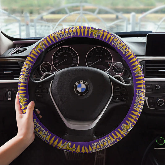 Minnesota Vikings Custom 3D Steering Wheel Cover 51