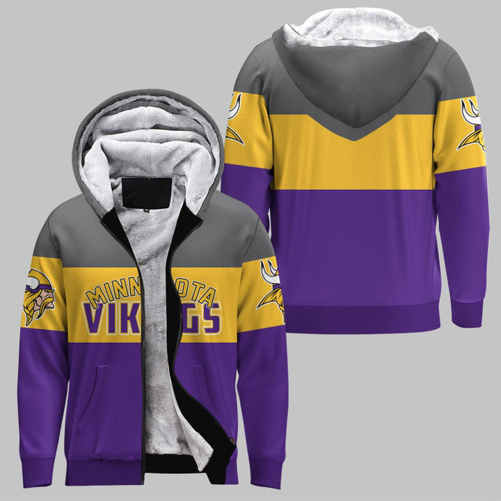 Minnesota Vikings Extreme Fleece 3D Hoodie