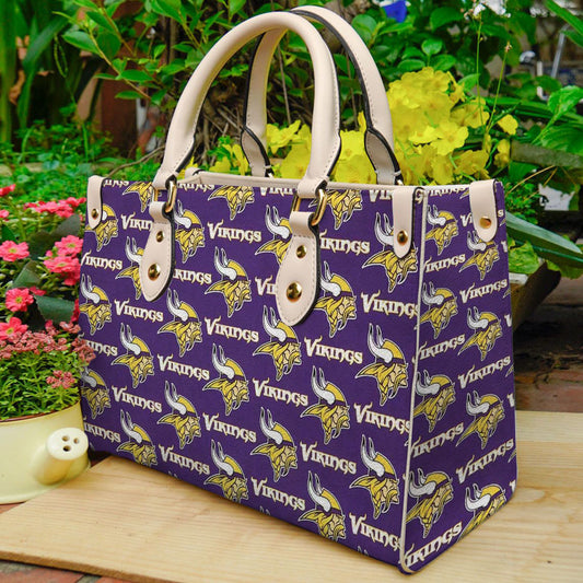 Minnesota Vikings Leather Hand Bag BB06