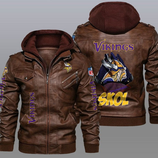 Minnesota Vikings Leather Jacket 21