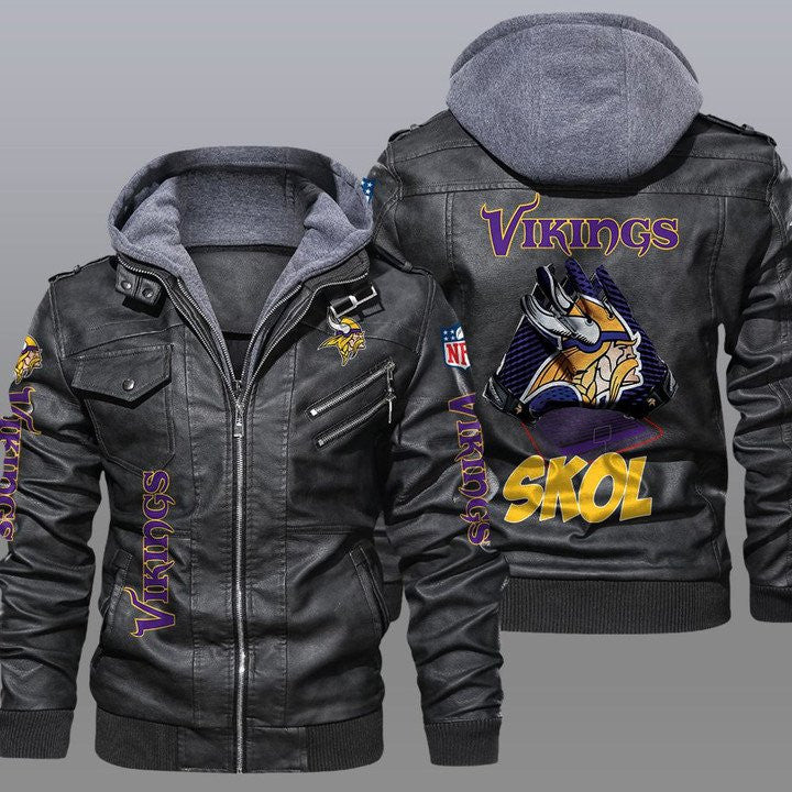 Minnesota Vikings Leather Jacket 21