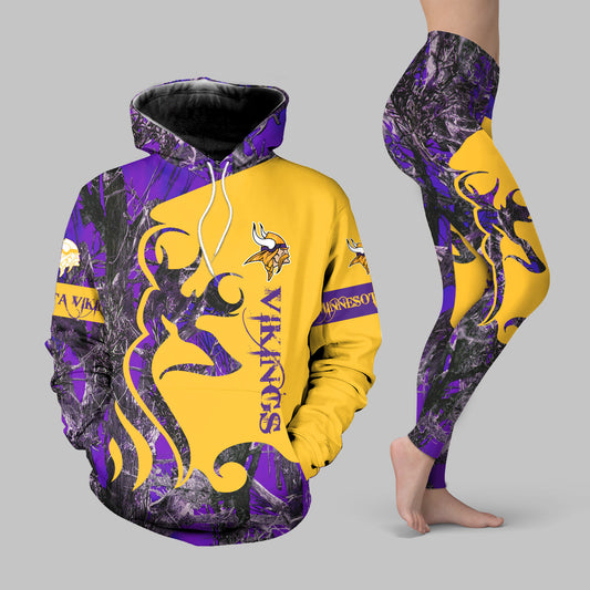 Minnesota Vikings Leggings And Hoodie BG49