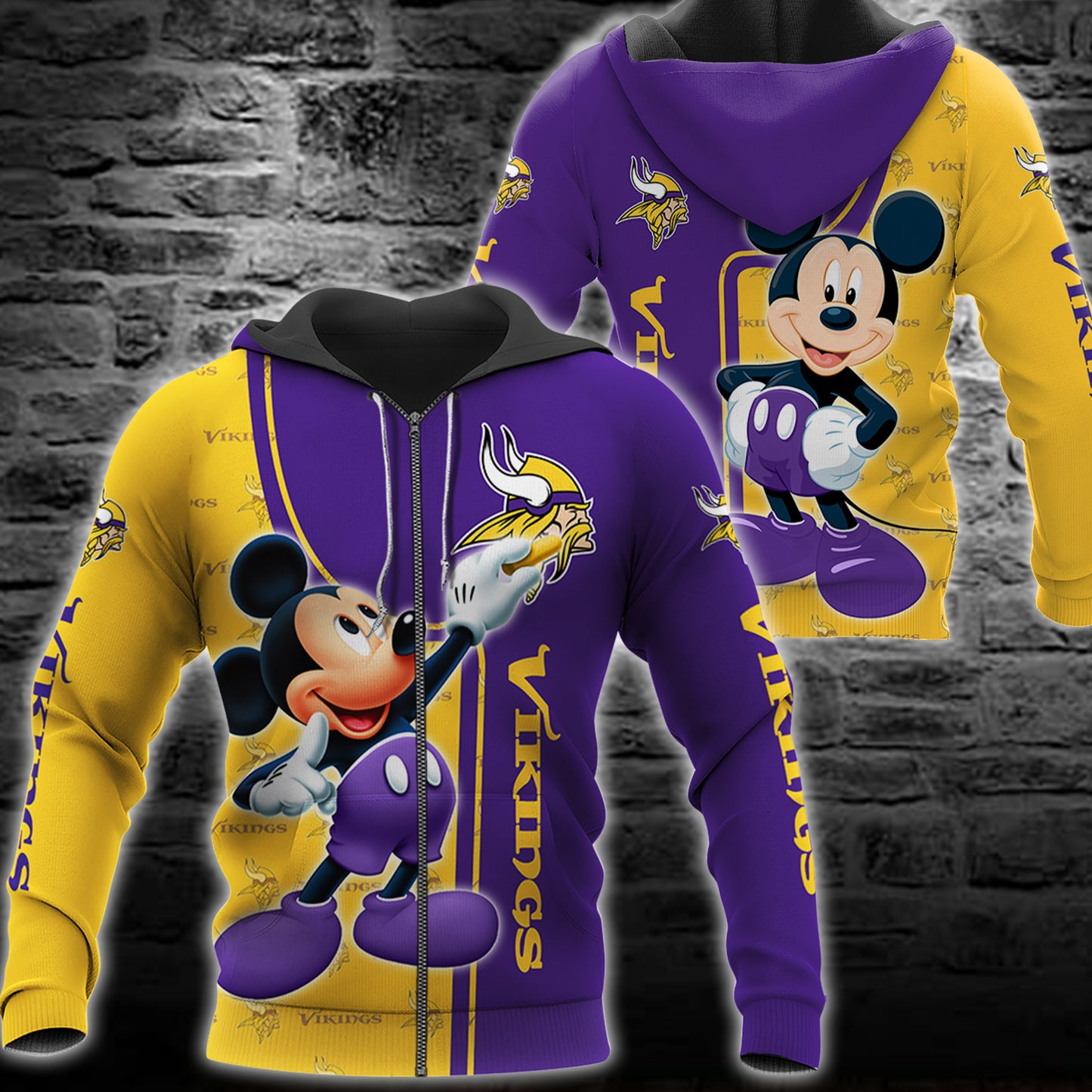 Minnesota Vikings Mickey All Over Printed 121