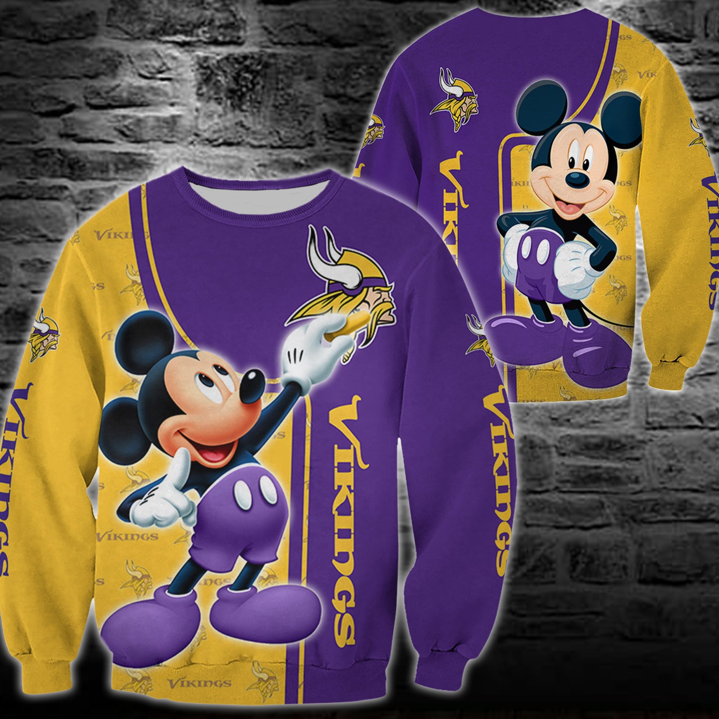 Minnesota Vikings Mickey All Over Printed 121