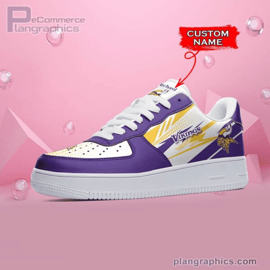 Minnesota Vikings NFL Personalized Air Force 1 Shoes