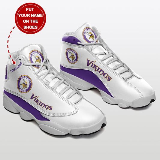 Minnesota Vikings Personalized Air JD13 Sneakers 042