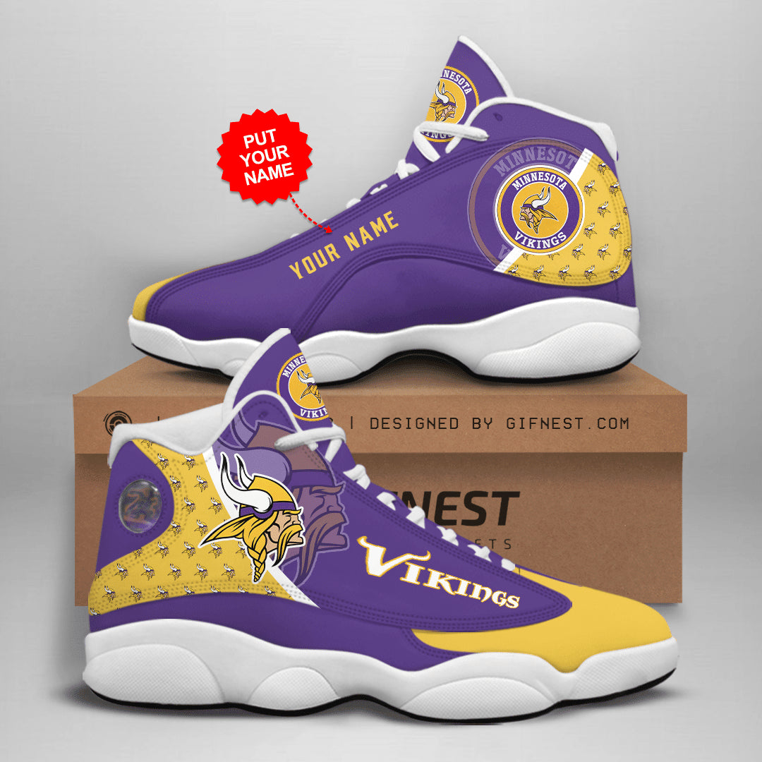 Minnesota Vikings Personalized AJD13 Sneakers 1069