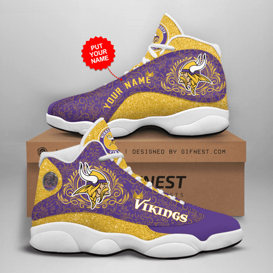 Minnesota Vikings Personalized AJD13 Sneakers 1072