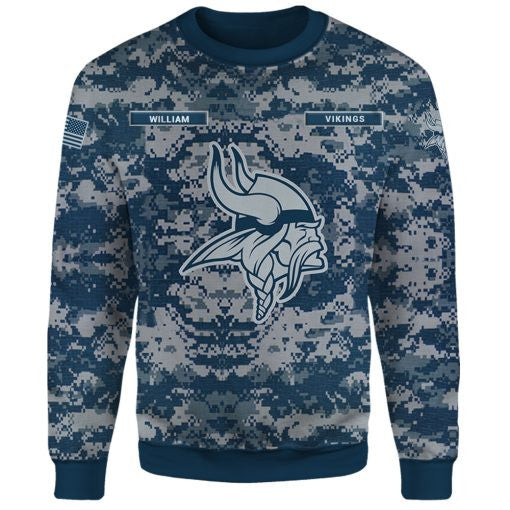 Minnesota Vikings Personalized All Over Printed 371