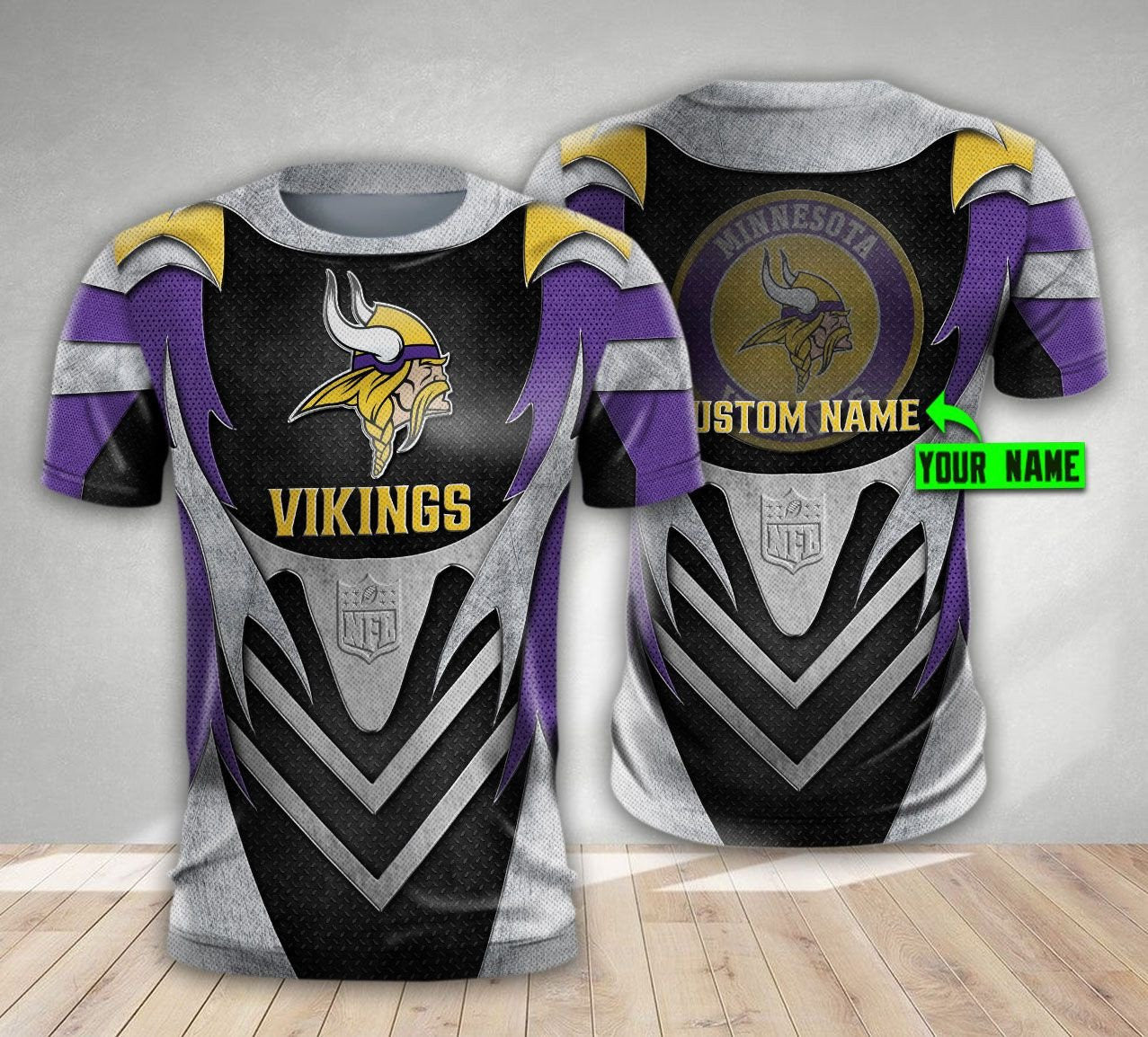 Minnesota Vikings Personalized All Over Printed 464