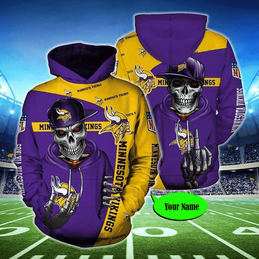 Minnesota Vikings Personalized All Over Printed 518
