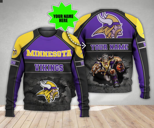 Minnesota Vikings Personalized All Over Printed 557