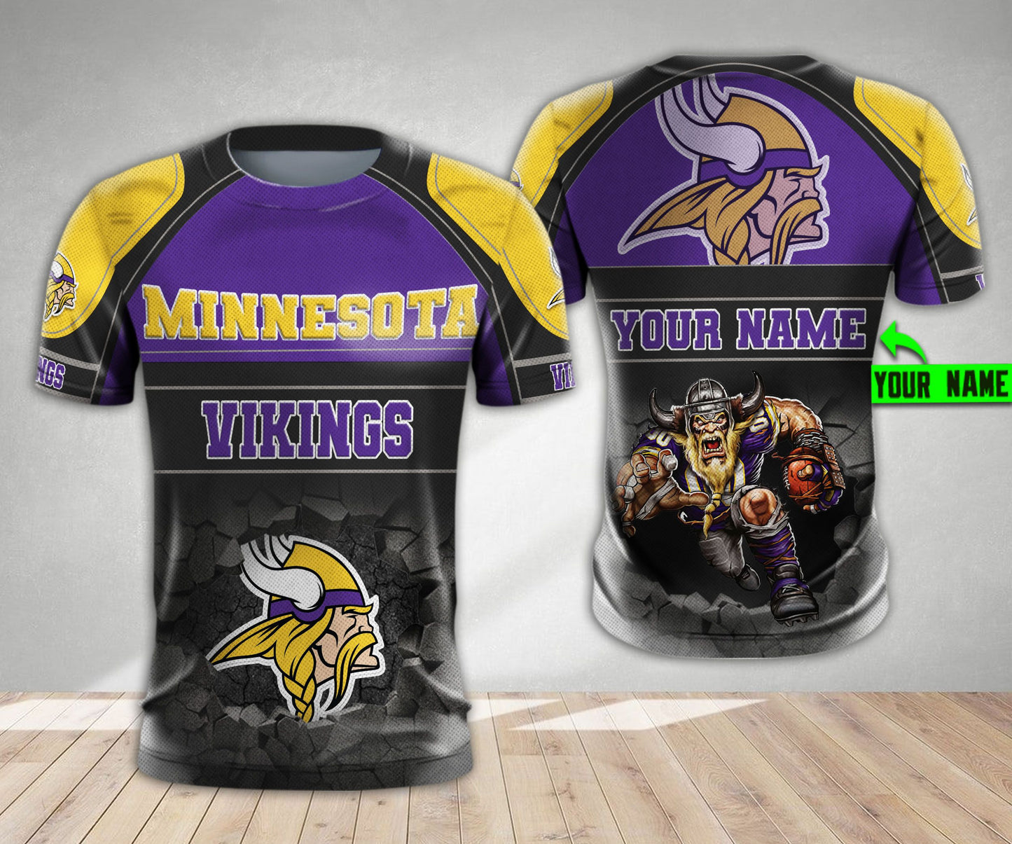 Minnesota Vikings Personalized All Over Printed 557