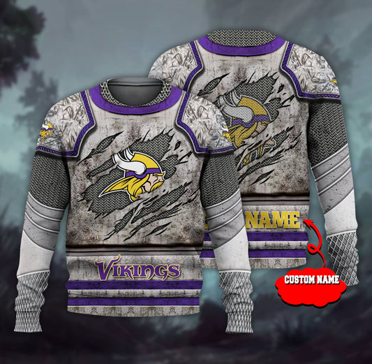 Minnesota Vikings Personalized All Over Printed 612