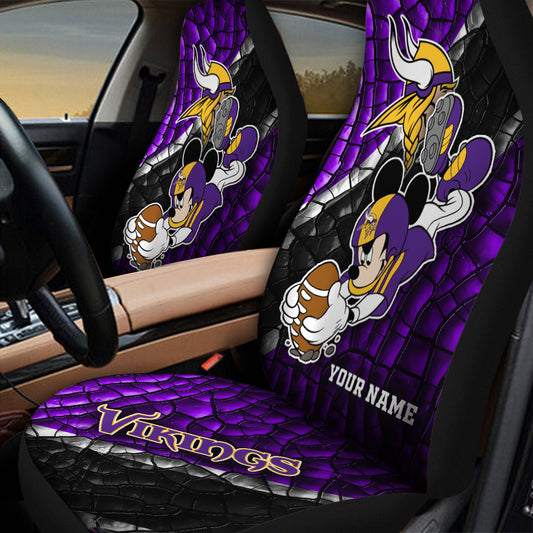 Minnesota Vikings Personalized Car Seat Covers BG436